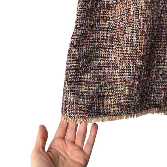 Zara Multicolor Tweed Frayed Sleeveless Tank Top Size XS - Picture 8 of 13